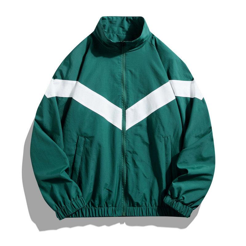 Wear - ジャケット メンズ 春秋 薄手 防風 撥水 スポーツ ブルゾン 配色 切り替え スタンドカラー ライトアウター アウトドア カジュアル