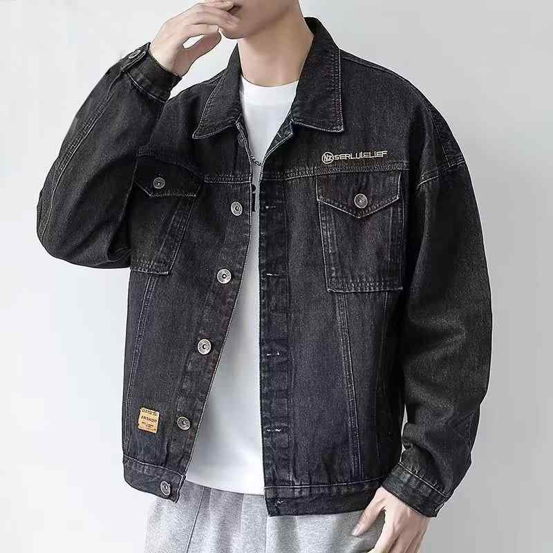 ジャケット 男性用 デニムジャケット Gジャン ブルゾン 春秋物 コットン ゆったり 多ポケット カジュアル 日常着