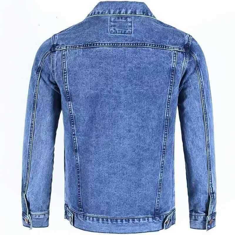 ジャケット メンズ デニム 春秋物 韓国 カジュアル ブルゾン Gジャン ゆったり 耐摩耗 長袖 トップス ポケット 多数 ブラック ブルー グレー