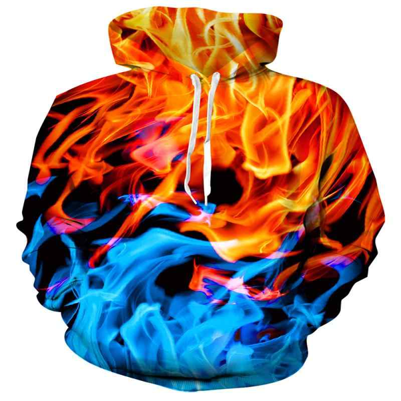パーカー メンズ 男性用 長袖 3Dデジタルプリント フレーム柄 プルオーバー 薄手 春秋 アメリカ レトロ..