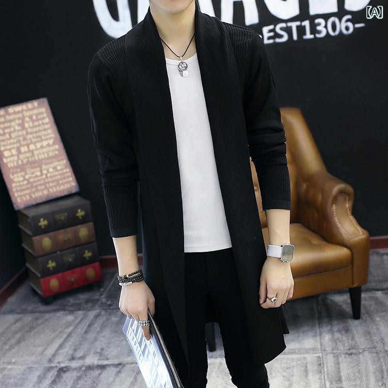 ロング トレンチコート セーター ニットカーディガン メンズ 春秋 韓国な 個性的な コート 服.カラフルカラーオシャレデザイン裏地：化学繊維混紡衣服の機能性: 取り外し可能な襟サイズ: ML XL 2XL 3XL 4XL 5XL サイズについてご質問がある場合は.カスタマーサービスにお問い合わせください。生地分類: -柄：無地首輪のタイプ: -衣服の前立て：ボタンなしカラー: ブラック.バーガンディ.カーキ.ネイビー.グレー.カーキ※情報を削除してください。→ ※情報を削除してください。→ 商品番号::: WE8296サブスタイル: 若々しい活力基本スタイル：若々しい適用季節: 秋上場年と時期：春適用シナリオ: -のレジャー長さ: ロング服装詳細: -加工：無鉄処理対象: 青少年衣服のポケットスタイル：サイドシームポケット素材構成: ポリエステル繊維