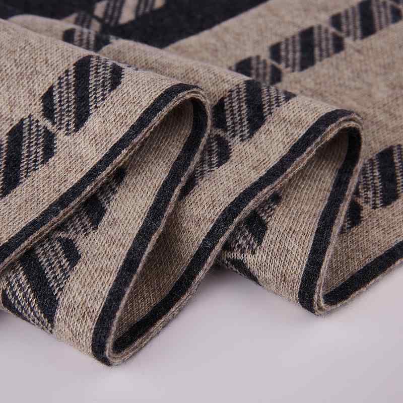 マフラー 男性用 ウール 秋冬 韓国 ベーシック ニット スヌード 誕生日 ギフト 防寒 91905 煙灰中駝 宝..