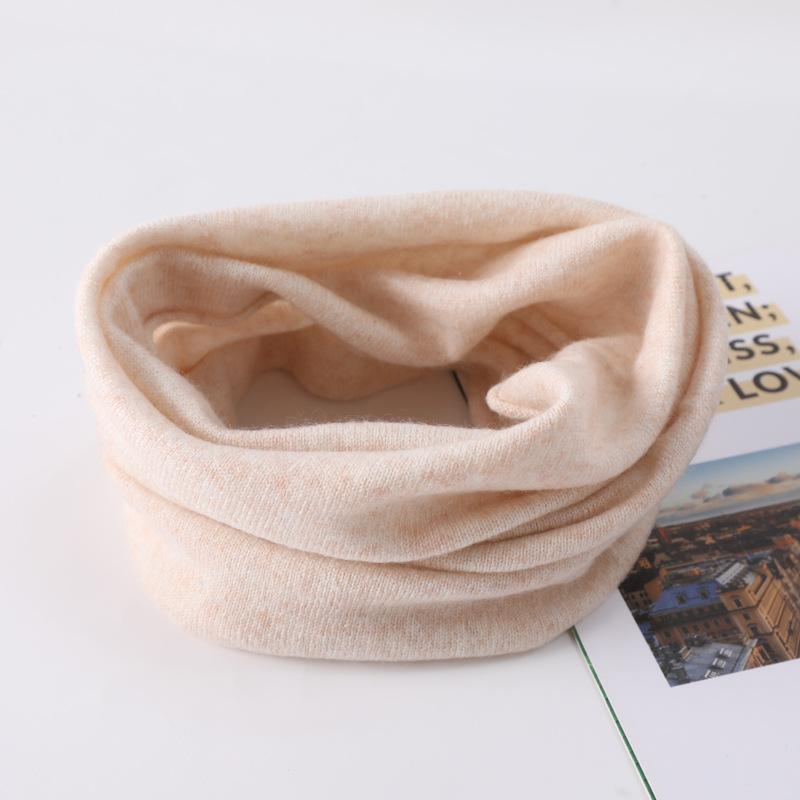 ネックウォーマー 男女兼用 ウール ニット スヌード 襟巻き 秋冬 防寒 あったか 無地 ブラック キャメル グレー レッド グリーン ベージュ ブルー(x2)