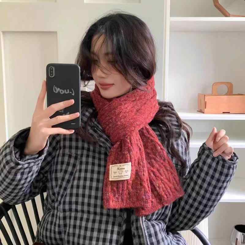 マフラー 秋冬 レディース メンズ 花柄 ウール混紡 保温 ストール ショール 韓国 スタイル かわいい 大人 中判 膝掛け 防寒(x2)