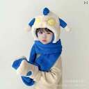 帽子 キッズ 冬用 手袋 マフラー 3点セット 子供用 ベビー 裏起毛 厚手 耳当て付き かわいい 防寒 あったか 4歳 5歳 6歳 ブルー レッド