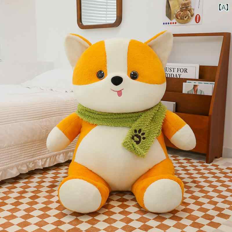 LINEAR shopのぬいぐるみ 犬 カーディガン コーギー 男の子 ギフト ホームデコレーション 40cm 60cm 80cm｜アングル2