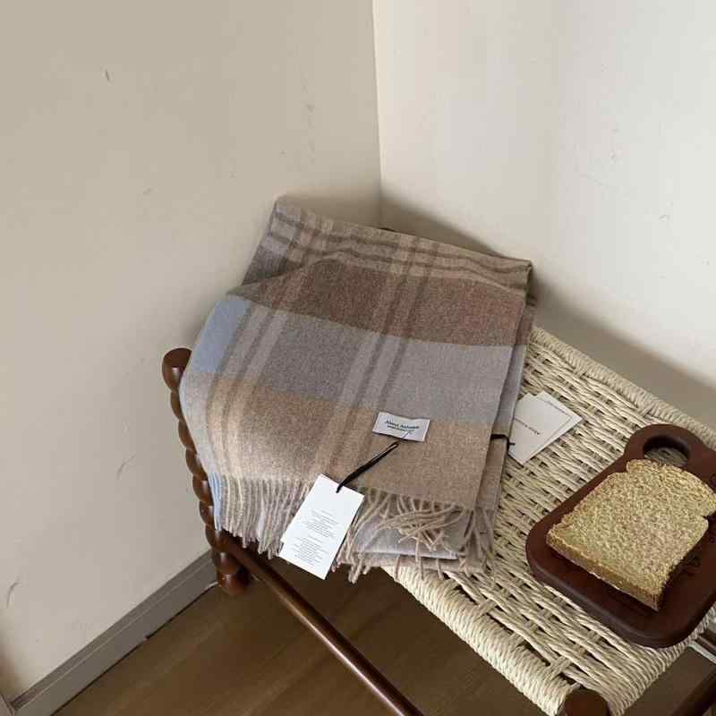 マフラー メンズ 秋冬 ウール 紳士 男性用 ストール ショール あたたかい 防寒 ブルー 青 通勤 通学 ギフト プレゼント(x2)