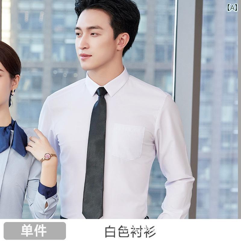 シャツ レディース 長袖 ブラウス 襟巻き風 事務服 制服 春夏 ポリエステル 吸湿速乾