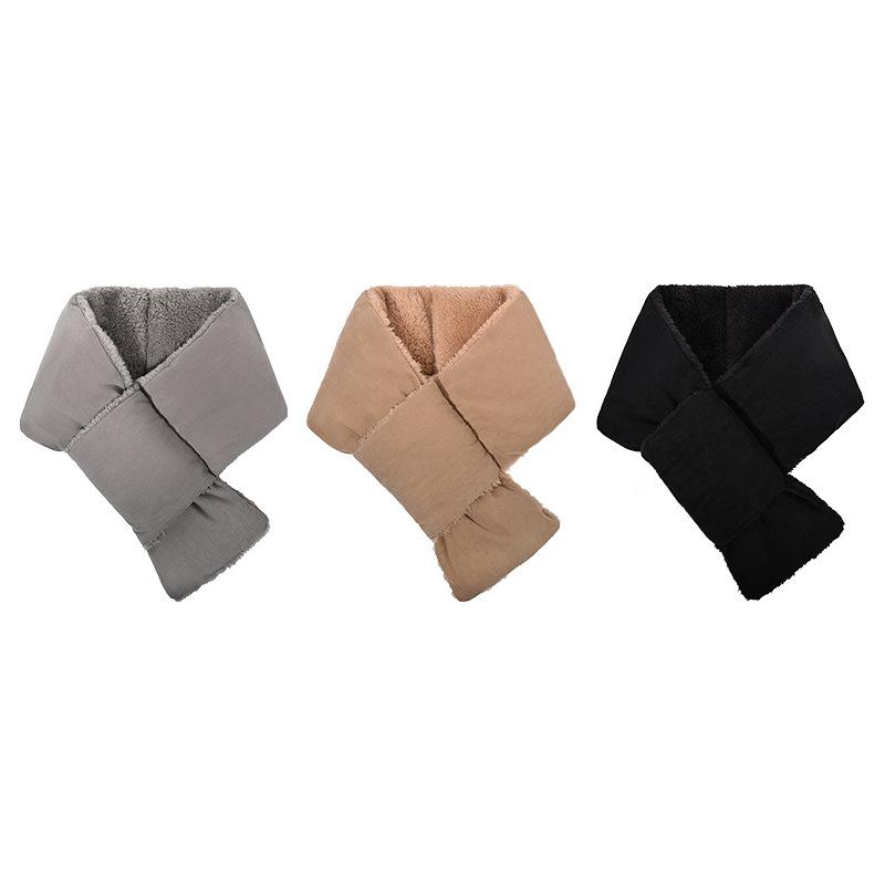 マフラー レディース 秋冬 暖かい 防風 防寒 コーデュロイ クロス スヌード ネックウォーマー 厚手 無地 日本風 かわいい おしゃれ(x2)