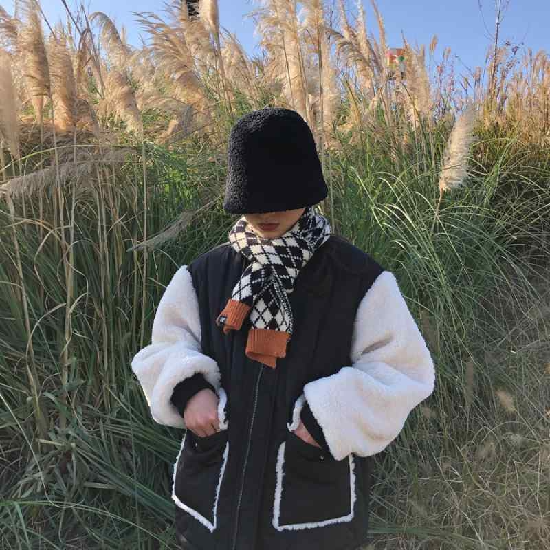 マフラー ストール ニット レディース メンズ 秋冬 バイカラー ショール 襟巻き 暖かい イエロー パープル オレンジ ブラウン(x2)