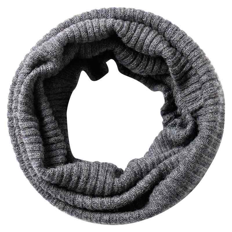 ネックウォーマー 男女兼用 ウール ニット スヌード 伸縮性 リブ編み フェイクカラー 無地 ブラック ワインレッド グリーン アイボリー グレー カーキ ブルー エメラルドグリーン ネイビー ピンク パープル イエロー