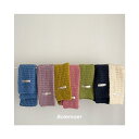 マフラー キッズ 男女兼用 秋冬 防寒 ニット 拼色 パステルカラー かわいい 幼稚園 保育園 小学生 通園 通学 普段使い プレゼント(x2)