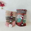 マフラー キッズ 子供用 秋冬 ボーダー柄 クリスマス 防寒 保温 男の子 女の子 ピンク 赤 緑 黄色 グレー(x2)