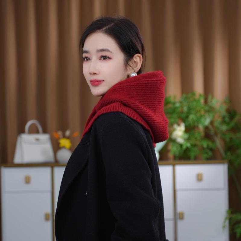 2個セットニット帽 レディース 秋冬 韓国 保温 ネックウォーマー 耳あて 2way 花柄 伸縮性 かわいい アンゴラ風 ビーニー