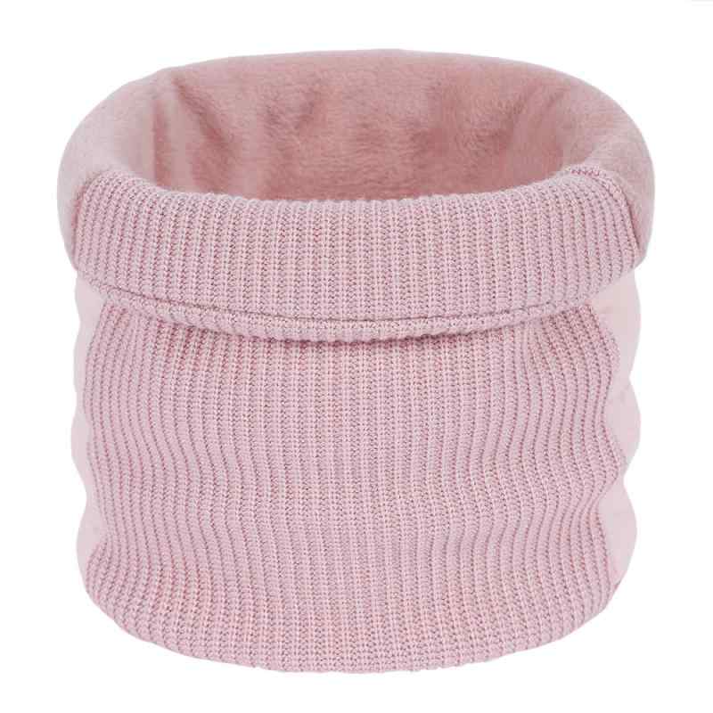 ネックウォーマー 男女兼用 防寒 暖か ニット スヌード 厚手 裏起毛 ポリエステル 無地 あったかグッズ 白 黒 赤(x2)