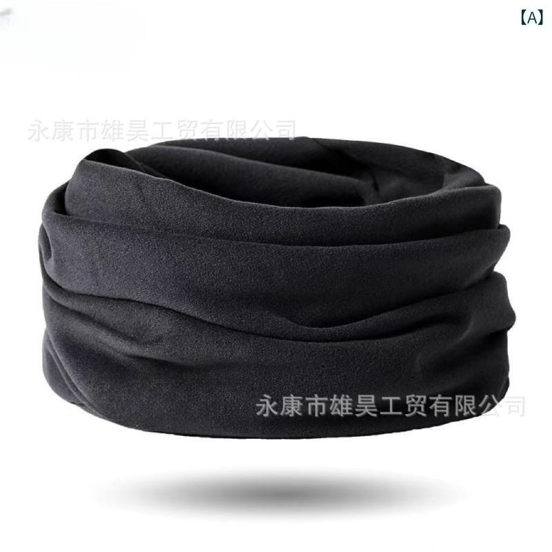 ネックウォーマー 男女兼用 防寒 2way フェイスカバー 帽子 マフラー スヌード 無地 黒 ブラック グレー ベージュ レッド 赤 アウトドア スキー スノーボード(x2)