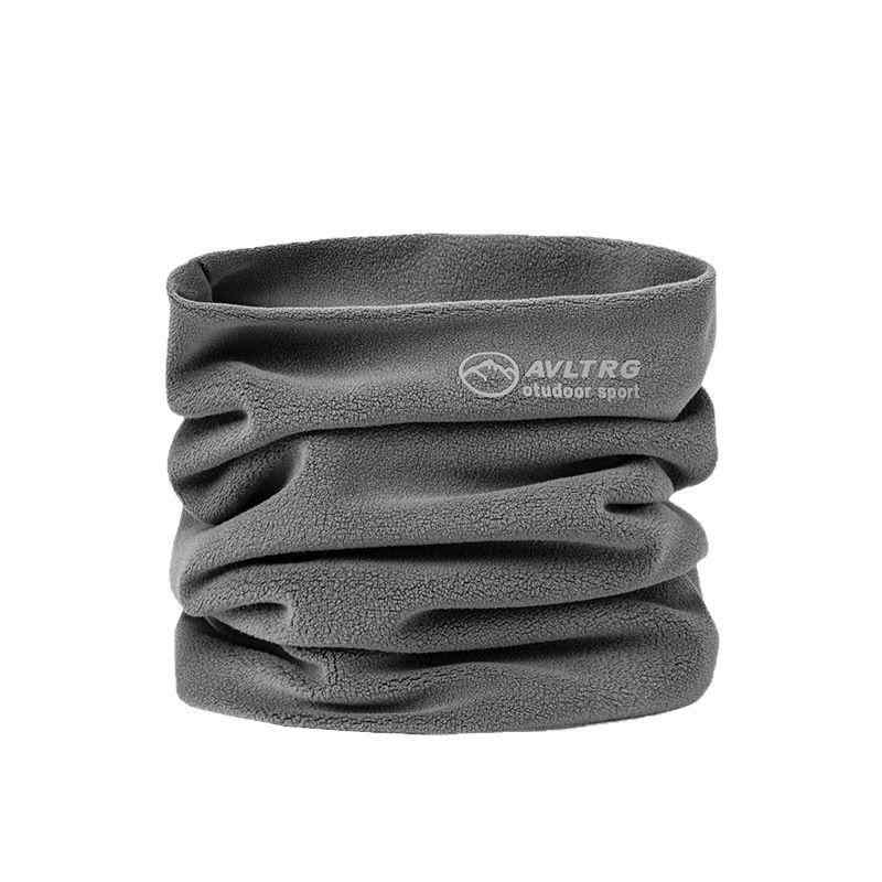 ネックウォーマー 男性用 防寒 登山 秋冬 防風 グレー ブラウン カーキ ブラック 無地