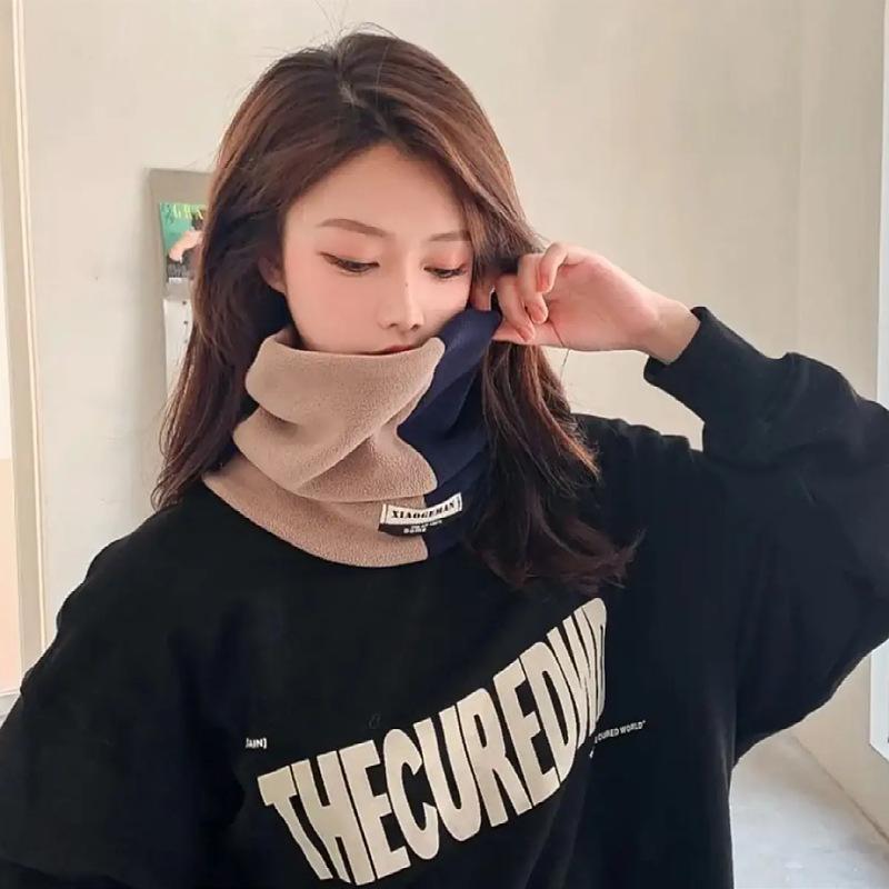 ネックウォーマー 男女兼用 防寒 秋冬 防風 マフラー ネックガード フェイスカバー 裏起毛 厚手 あったか 襟巻き スヌード 寒さ対策 通勤 通学 アウトドア プレゼント(x2)