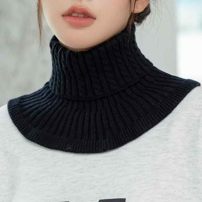 ネックウォーマー レディース 秋冬 婦人 防寒 暖かい ニット スヌード 無地 黒 ブラック グレー ワインレッド イエロー ベージュ オフホワイト ピンク 紫 パープル(x2)