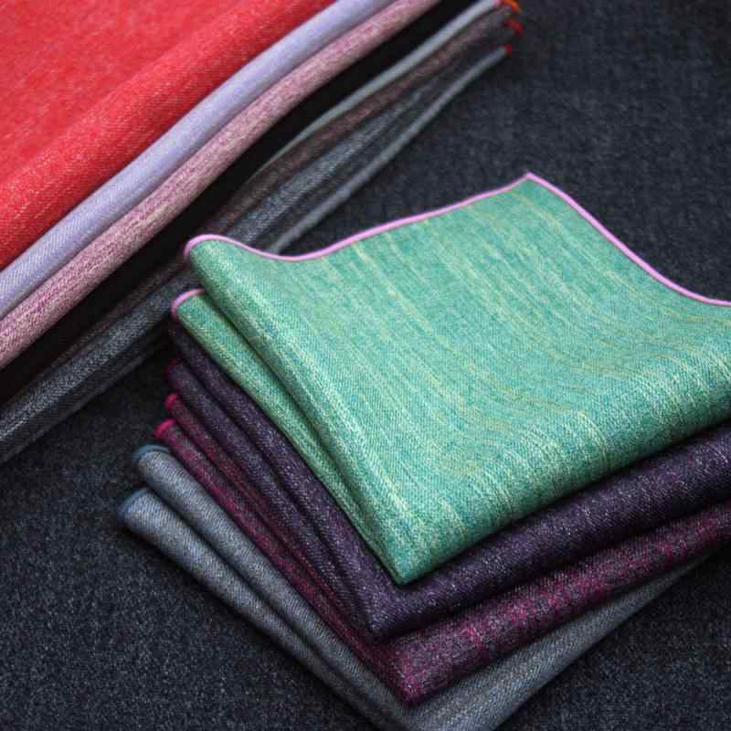 ポケットチーフ 男性用 フォーマル 正装 スーツ ハンカチ コットン 綿 無地 紳士 ビジネス カジュアル