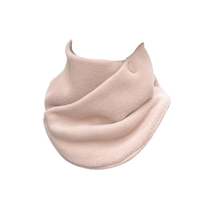 ネックウォーマー 男性用 秋冬 防寒 60-80cm 18cm 伸縮性 無地 ピンク ブラック レッド グレー カーキ ベージュ