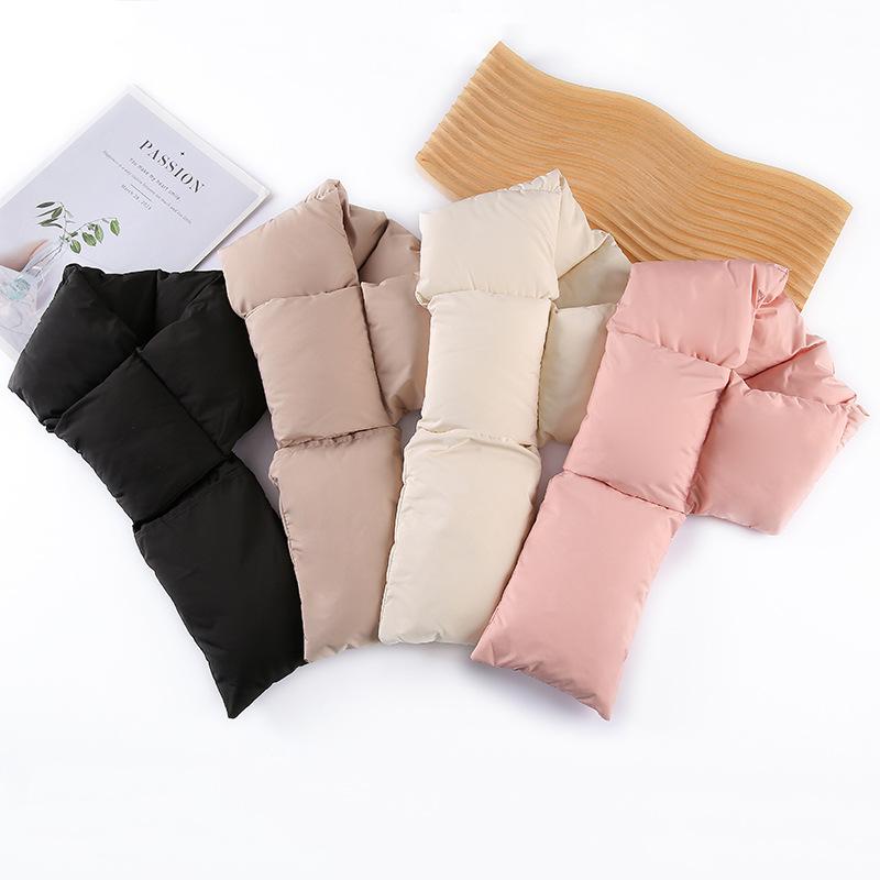 ネックウォーマー メンズ レディース ダウン ポリエステル 秋冬 厚手 防寒 保温 90 12 ピンク系 グレー