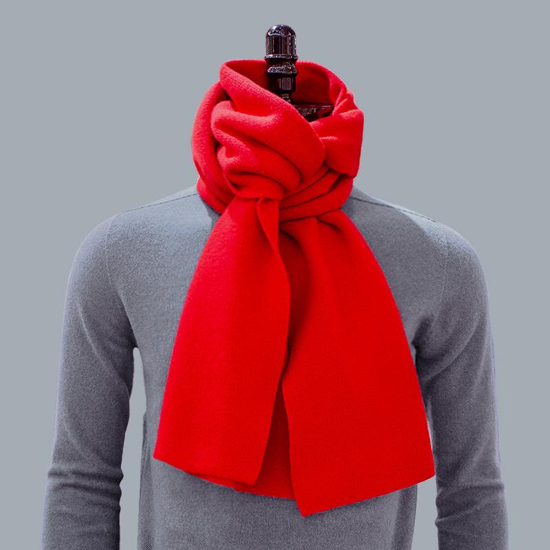 マフラー 男性用 女性用 ウール ニット 保温 寒さ対策 ストール ショール シンプル 無地 秋冬 紺色 青 ..