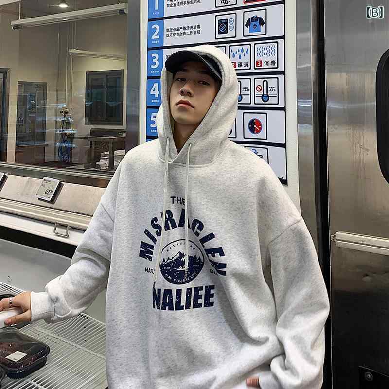 パーカー メンズ 秋冬 裏起毛 韓国 ゆったり 長袖 トップス プルオーバー フード付...