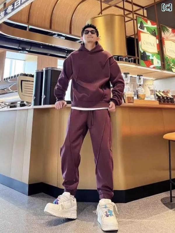 豪華 スポーツ カジュアル スーツ 男性用 2025 春秋冬 スウェットと スウェットパ...