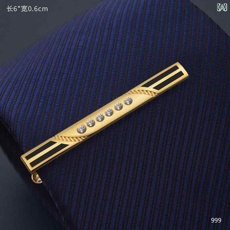 ネクタイ ピン メンズ ビジネス 豪華 固定 バックル スーツ クリップ フープ 結婚式 ゴールド.カラフルカラーオシャレ