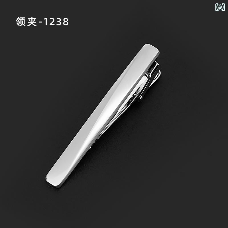 ネクタイ ピン メンズ ビジネス シンプル シルバー フォーマル スーツ メタル 豪華 韓国.カラフルカラ..