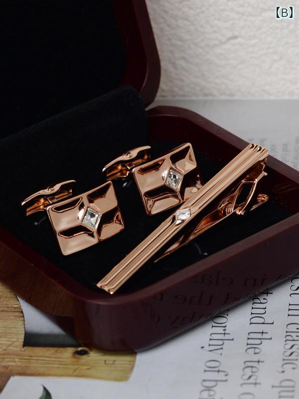ネクタイ ピン カフスボタン セット メンズ アクセサリー 豪華 ビジネス フレンチ シャツ ボタン スーツ.カラフルカラーオシャレ