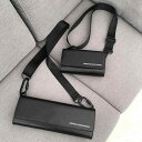 ショルダーバッグ 男性用 ストリート PUレザー 無地 黒 ブラック スモール ラージ 斜めがけ 鞄(x5)