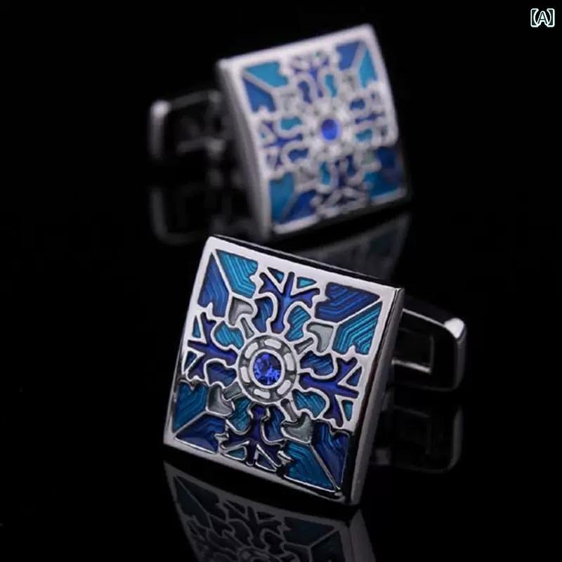 メンズ フレンチ シャツと おしゃれ 合金 塗装 スーツ ボタンと カフスボタン アクセサリー.カラフルカラーオシャレ