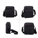 ショルダーバッグ 男性用 オックスフォード 防水 耐摩耗 軽量 大容量 斜めがけ 普段使い 通勤 鞄 ブラック(x3)