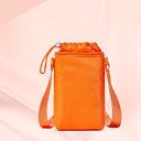 ショルダーバッグ 男性用 撥水 オックスフォード布 スポーツ 水筒 スマホ ミニバッグ ブラック オレンジ 普段使い ヨガ 旅行(x3)