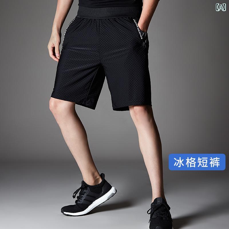 パンツ 男性用 速乾 ハーフパンツ トレーニングパンツ ジム バスケットボール ラン...
