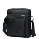 メンズ ショルダーバッグ 斜め掛け 鞄 男性用 防水 オックスフォード布 無地 トラベルバッグ ビジネス カジュアル 黒 ブラック コーヒー色(x3)