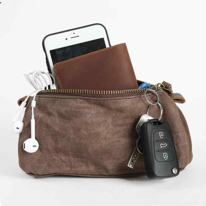 メンズ クラッチバッグ 帆布 鞄 長財布 ファスナー付き 携帯用 コインケース 収納 ショルダーバッグ キ..