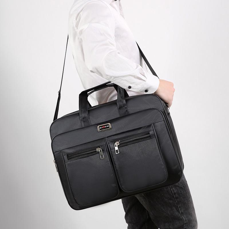 メンズ ショルダーバッグ 大容量 オックスフォード 防水 耐摩耗 ビジネスバッグ ブリーフケース カジュ..