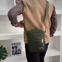 ショルダーバッグ 男性用 紳士 鞄 ナイロン 無地 斜めがけ ブラック ブルー グリーン ブラウン 14インチ 普段使い 通勤(x3)