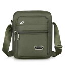 メンズ ショルダーバッグ 防水 オックスフォード生地 斜めがけ 鞄 多層ポケット 耐摩耗性 普段使い ブラック カーキ ネイビー ブラウン(x3)