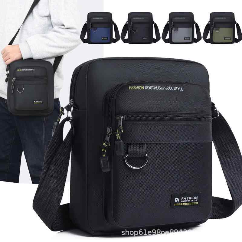 3個セットメンズ ショルダーバッグ 多層 防水 ナイロン オックスフォード生地 斜めがけ 鞄 男性用 グレー ブラック グリーン ブルー・カテゴリ: 斜めがけバッグ・スタイル: 海外・素材: ナイロン・裏地: オックスフォード・色: グレー, ブラック, グリーン, ブルー・対応PCサイズ: 20.32cm・対象: メンズ・シーン: ビジネス, 旅行