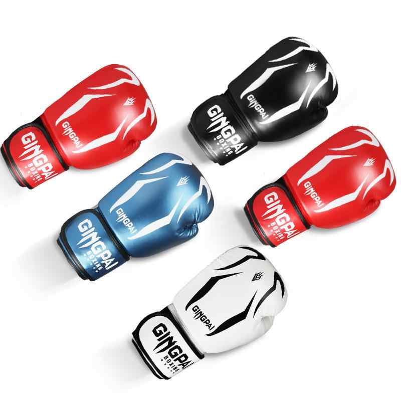 グローブ ボクシング 男女兼用 大人 子供用 サンドバッグ 空手 格闘技 トレーニング PU製 黒 白 赤 青 ..