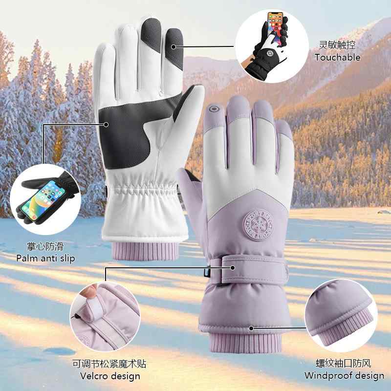 手袋 メンズ レディース 防寒グローブ 秋冬 アウトドア 登山 サイクリング グローブ 厚手 裏起毛 暖かい スマホ対応 滑り止めつき