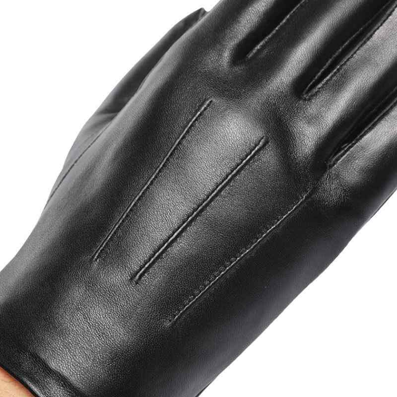 手袋 メンズ 男性用 レザーグローブ 秋冬 羊革 シープスキン 防風 防寒 接触パネル対応 スマートフォン..