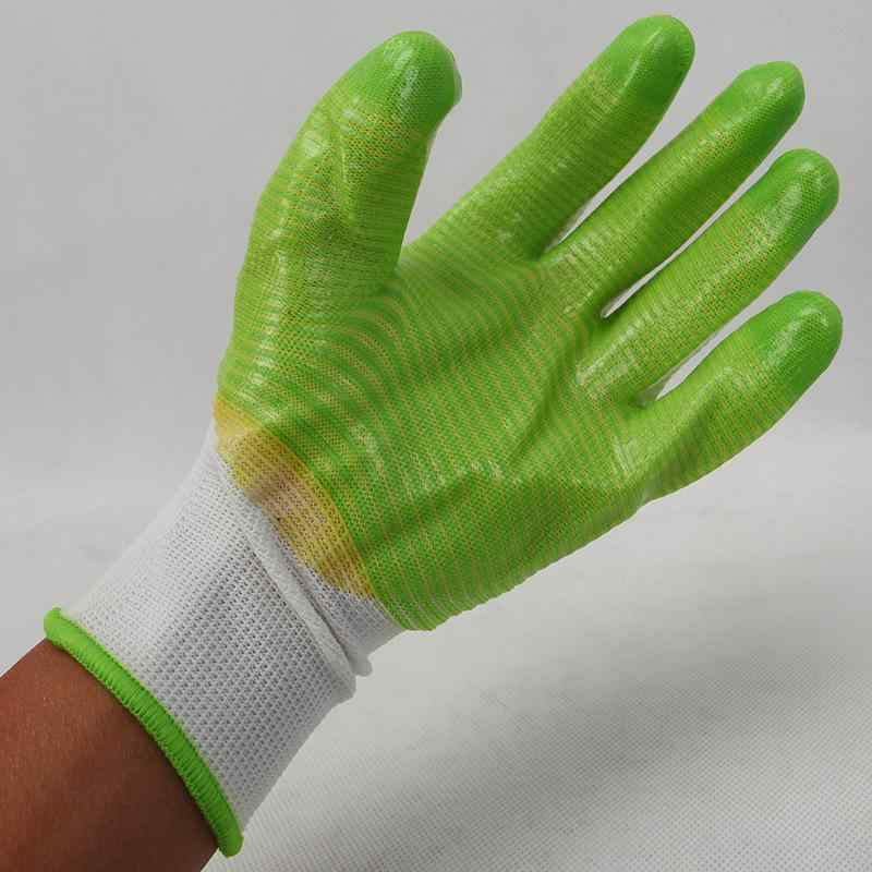 手袋 作業用手袋 男性用 耐油 耐摩耗性 耐滑性 PVC コーティング ゼブラ柄 工業 ワーク グローブ