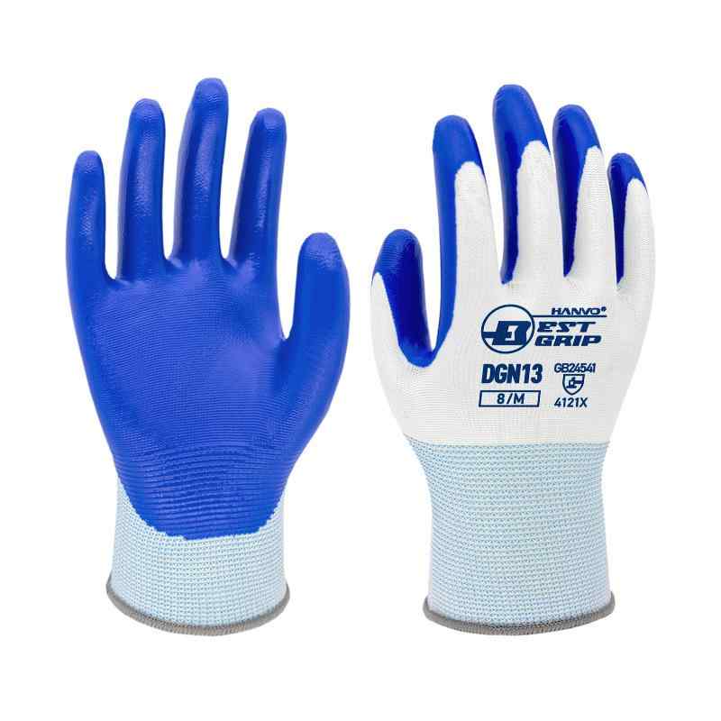 軍手 男性用 作業用 ニトリルゴム 手袋 耐摩耗性 滑り止め 厚手 DIY 製造業 建築 園芸 運搬 荷役 機械..