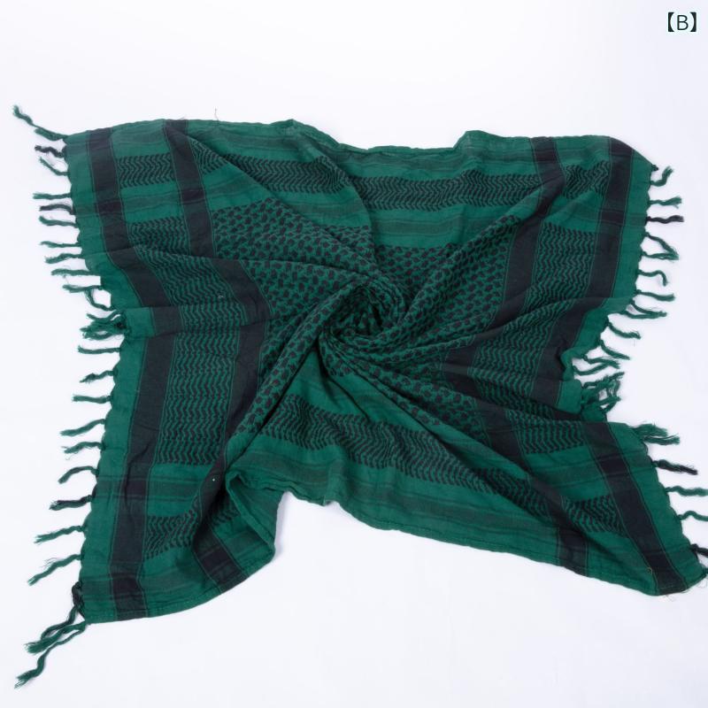 ストール 男性用 女性用 コットン スカーフ 格子柄 フリンジ 大判 防塵 秋冬(x2)