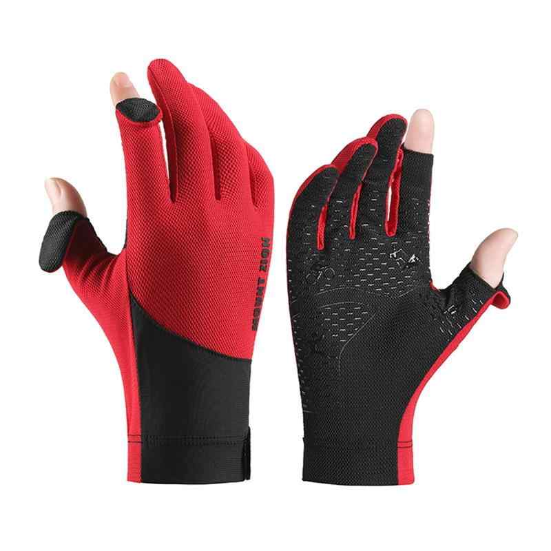 手袋 メンズ 男性用 夏用 薄手 運転 ドライブ 釣り アウトドア 接触冷感 通気性 滑り止め 2本指 タッチパネル 紫外線対策 ポリエステル ブラック グレー レッド・カラー: 魅力黒.火山灰.活力赤・サイズ: フリーサイズ・主な生地の組成含有量: 71%～80%・スタイル: カジュアル.スポーティ.シンプル・デザイン: フラップ・機能: 通気性.滑り止め.タッチスクリーン対応・生地の名称: ポリエステル・主な生地の組成: ポリエステル